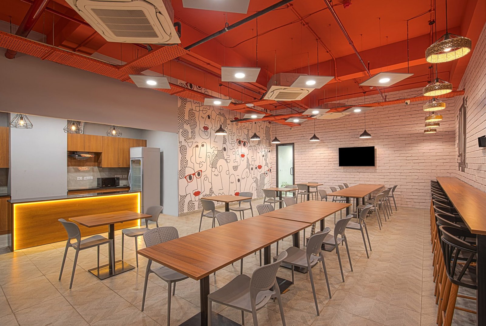 Office Space for Rent in IT Park Chandigarh cafeteria
