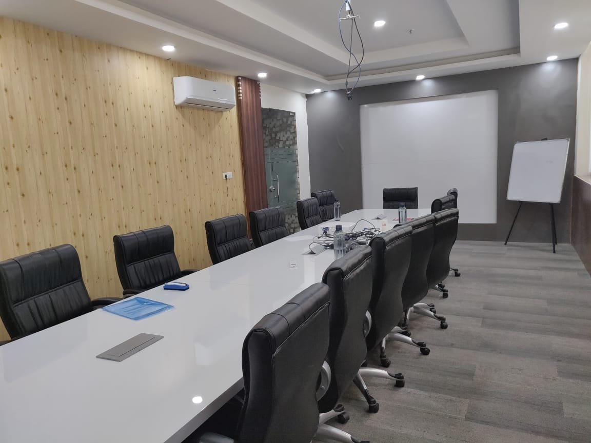 Grade A corporate office interior with workstations in Sector 74 Mohali