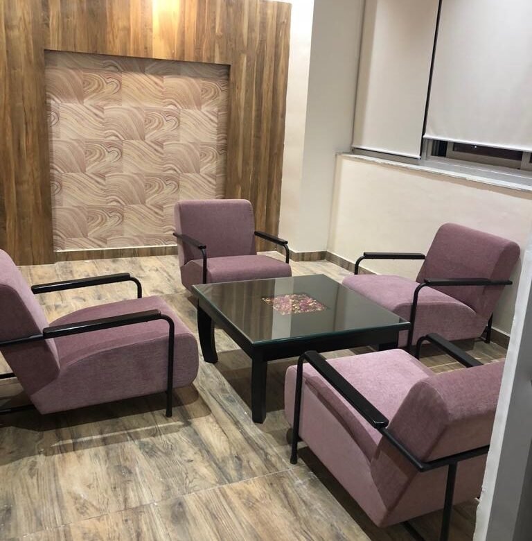 Fully furnished corporate lounge area in office space for rent in Phase 8B Sector 74 Mohali
