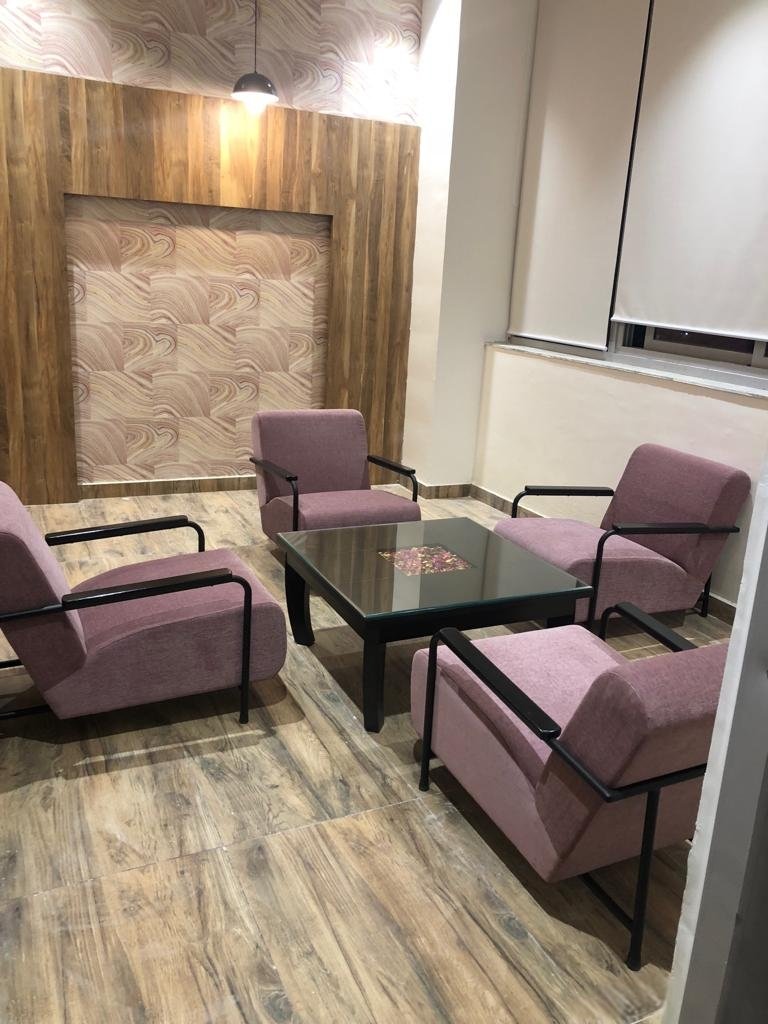Fully furnished corporate lounge area in office space for rent in Phase 8B Sector 74 Mohali
